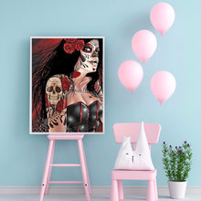 Load image into Gallery viewer, Skeleton Lady 30x40cm(canvas) full round drill diamond painting
