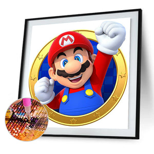 Super Mario 30x30cm(canvas) full round drill diamond painting