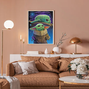 Yoda 50x60cm(canvas) full round drill diamond painting