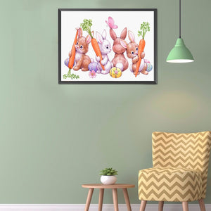 Rabbit 50*40CM(Canvas) Full Round Drill Diamond Painting