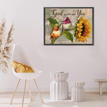 Load image into Gallery viewer, Sunflower And Bird 40*30CM(Canvas) Full Round Drill Diamond Painting
