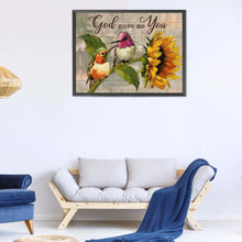 Load image into Gallery viewer, Sunflower And Bird 40*30CM(Canvas) Full Round Drill Diamond Painting
