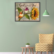 Load image into Gallery viewer, Sunflower And Bird 40*30CM(Canvas) Full Round Drill Diamond Painting
