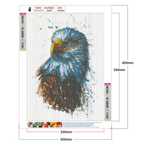 Eagle 30*40CM(Canvas) Full Round Drill Diamond Painting