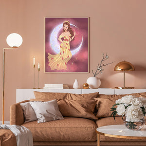 Princess 50*60CM(Canvas) Full Round Drill Diamond Painting