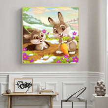 Load image into Gallery viewer, Bunny 50*50CM(Canvas) Full Round Drill Diamond Painting
