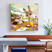 Load image into Gallery viewer, Bunny 50*50CM(Canvas) Full Round Drill Diamond Painting
