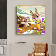 Load image into Gallery viewer, Bunny 50*50CM(Canvas) Full Round Drill Diamond Painting
