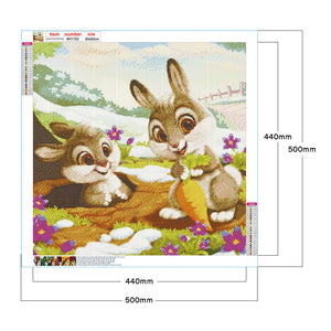 Bunny 50*50CM(Canvas) Full Round Drill Diamond Painting