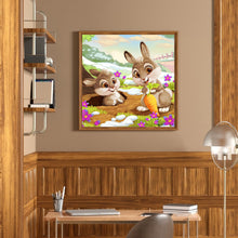 Load image into Gallery viewer, Bunny 50*50CM(Canvas) Full Round Drill Diamond Painting
