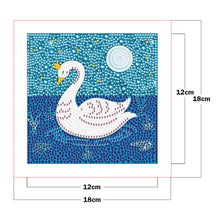 Load image into Gallery viewer, Little Swan 18*18cm(Canvas) Crystal Drill Diamond Painting
