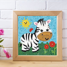 Load image into Gallery viewer, Little Zebra 18*18cm(Canvas) Crystal Drill Diamond Painting

