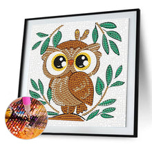Load image into Gallery viewer, Owl 18*18cm(Canvas) Crystal Drill Diamond Painting
