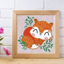 Load image into Gallery viewer, Little Fox 18*18cm(Canvas) Crystal Drill Diamond Painting
