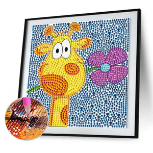 Giraffe 18*18cm(Canvas) Crystal Drill Diamond Painting
