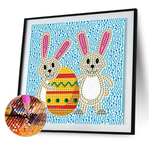 Bunny 18*18cm(Canvas) Crystal Drill Diamond Painting