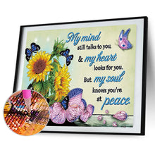 Load image into Gallery viewer, Flower Alphabet 40*30cm(Canvas) Special Shaped Drill Diamond Painting
