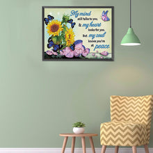 Load image into Gallery viewer, Flower Alphabet 40*30cm(Canvas) Special Shaped Drill Diamond Painting
