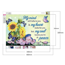 Load image into Gallery viewer, Flower Alphabet 40*30cm(Canvas) Special Shaped Drill Diamond Painting
