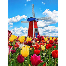 Load image into Gallery viewer, Windmill Tulip 30*40CM(Canvas) Full Round Drill Diamond Painting
