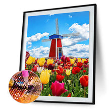 Load image into Gallery viewer, Windmill Tulip 30*40CM(Canvas) Full Round Drill Diamond Painting
