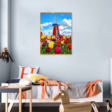 Load image into Gallery viewer, Windmill Tulip 30*40CM(Canvas) Full Round Drill Diamond Painting
