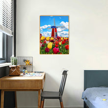 Load image into Gallery viewer, Windmill Tulip 30*40CM(Canvas) Full Round Drill Diamond Painting
