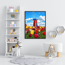 Load image into Gallery viewer, Windmill Tulip 30*40CM(Canvas) Full Round Drill Diamond Painting
