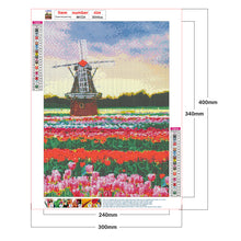 Load image into Gallery viewer, Windmill Tulip 30*40CM(Canvas) Full Round Drill Diamond Painting
