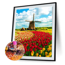 Load image into Gallery viewer, Windmill Tulip 30*40CM(Canvas) Full Round Drill Diamond Painting
