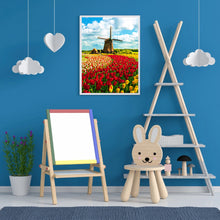 Load image into Gallery viewer, Windmill Tulip 30*40CM(Canvas) Full Round Drill Diamond Painting
