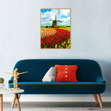 Load image into Gallery viewer, Windmill Tulip 30*40CM(Canvas) Full Round Drill Diamond Painting
