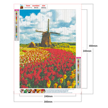 Load image into Gallery viewer, Windmill Tulip 30*40CM(Canvas) Full Round Drill Diamond Painting
