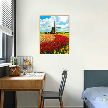 Load image into Gallery viewer, Windmill Tulip 30*40CM(Canvas) Full Round Drill Diamond Painting
