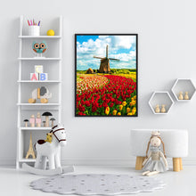 Load image into Gallery viewer, Windmill Tulip 30*40CM(Canvas) Full Round Drill Diamond Painting
