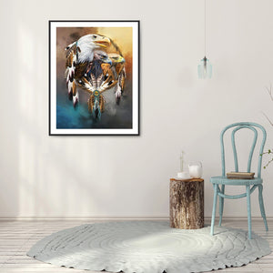 Eagle Dream Catcher 30*40CM(Canvas) Full Square Drill Diamond Painting