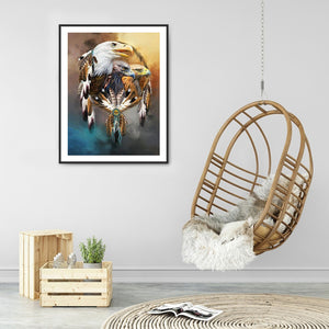 Eagle Dream Catcher 30*40CM(Canvas) Full Square Drill Diamond Painting