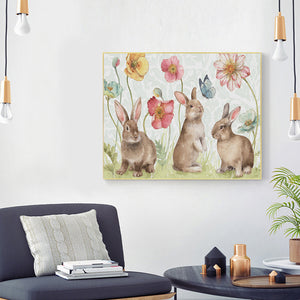 Rabbit And Flower 50*40cm Painting By Numbers