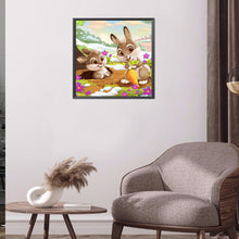 Load image into Gallery viewer, Rabbit 40*40CM(Canvas) Full Round Drill Diamond Painting
