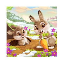 Load image into Gallery viewer, Rabbit 40*40CM(Canvas) Full Round Drill Diamond Painting
