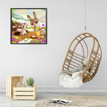 Load image into Gallery viewer, Rabbit 40*40CM(Canvas) Full Round Drill Diamond Painting
