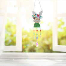 Load image into Gallery viewer, DIY Diamond Painting Light Catcher Hanging Crystal Wind Chime (Rabbit)
