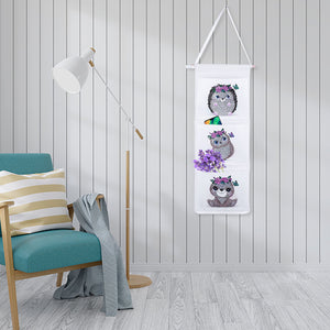 Owl 20*50cm Wall Hanging Storage Bag DIY Gnome Diamond Painting Home Organizer