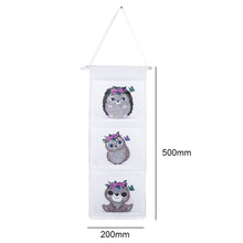 Load image into Gallery viewer, Owl 20*50cm Wall Hanging Storage Bag DIY Gnome Diamond Painting Home Organizer
