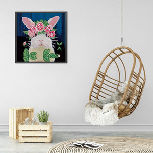 Rabbit 30*30CM £¨canvans) Partial Special-Shaped Drill Diamond Painting