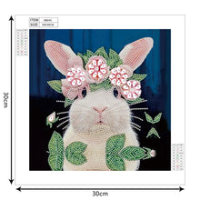 Load image into Gallery viewer, Rabbit 30*30CM £¨canvans) Partial Special-Shaped Drill Diamond Painting
