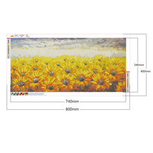 Load image into Gallery viewer, Sunflower 80*40CM £¨canvans) Full Round Drill Diamond Painting
