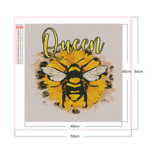 Bee 45*45CM £¨canvans) Full Square Drill Diamond Painting