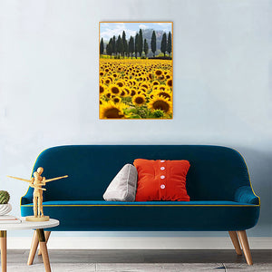 Sunflower 30*40CM £¨canvans) Full Round Drill Diamond Painting