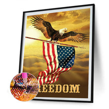 Load image into Gallery viewer, Independence Day Eagle Banner 30*40CM £¨canvans) Full Round Drill Diamond Painting
